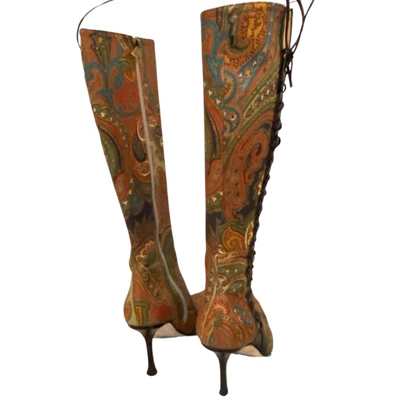 JIMMY CHOO BOOTS 7.5 SUPER SEXY Y2K ROCKSTAR - Picture 4 of 12